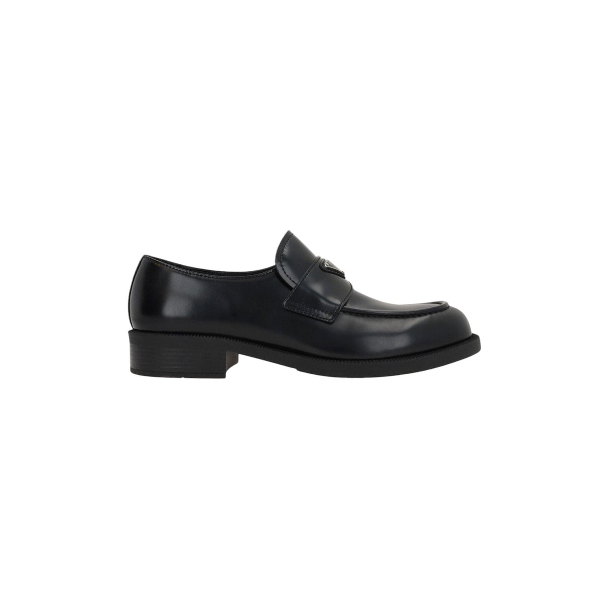 Brushed Leather Loafers-PRADA-JOHN JULIA