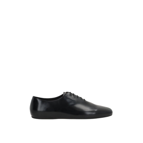 Brushed Leather Oxford Shoes-PRADA-JOHN JULIA