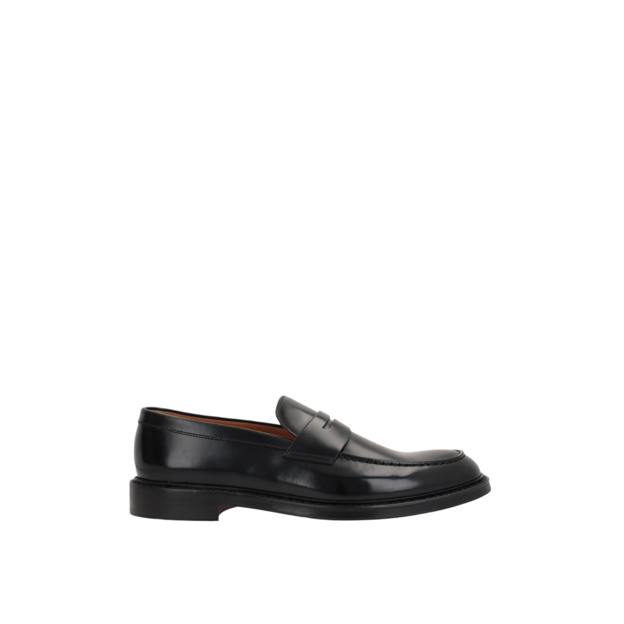 Brushed Leather Penny Loafers-DOUCAL'S-JOHN JULIA