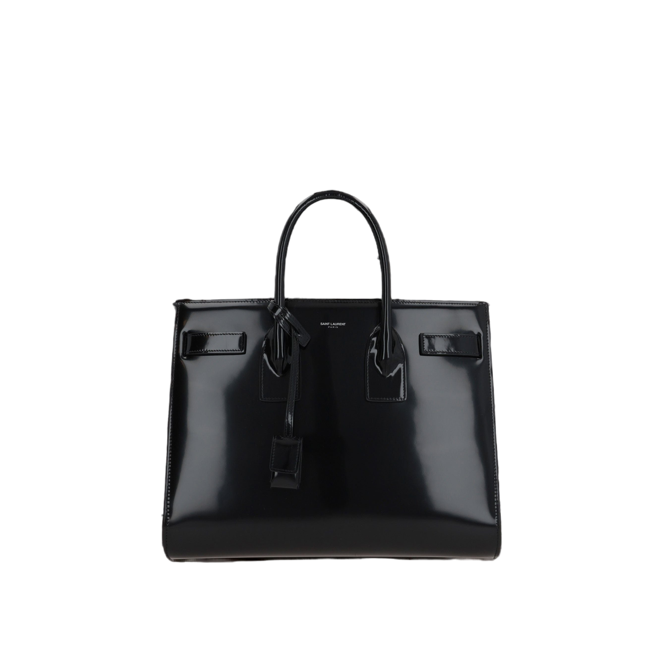 Brushed Leather Sac De Jour Small Handbag-SAINT LAURENT-JOHN JULIA