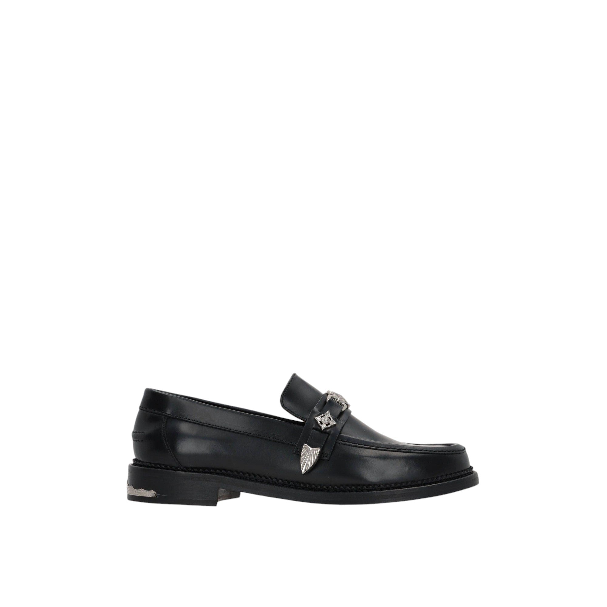 Buckle-detailed Leather Loafers-TOGA VIRILIS-JOHN JULIA