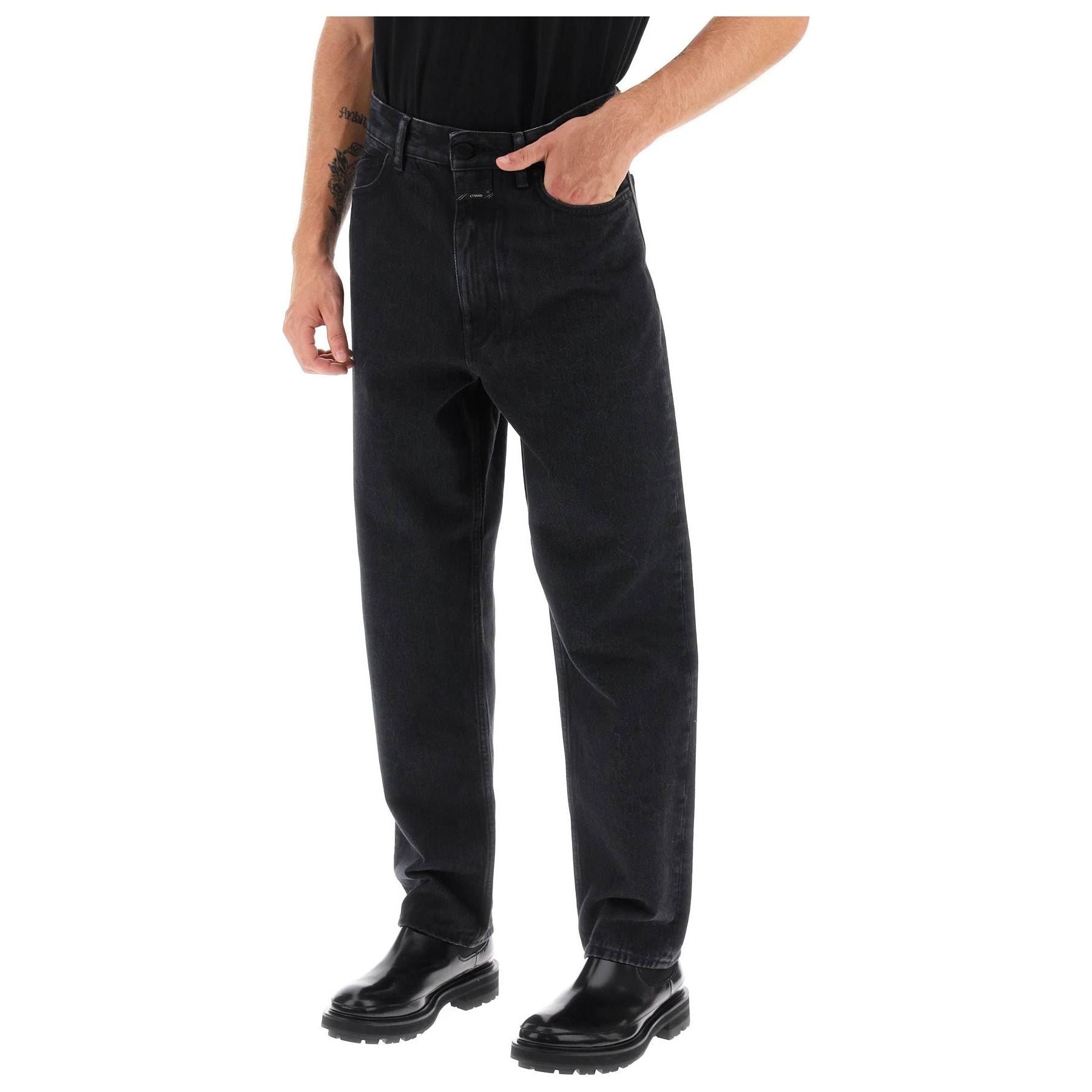 Regular Fit Jeans With Tapered Leg