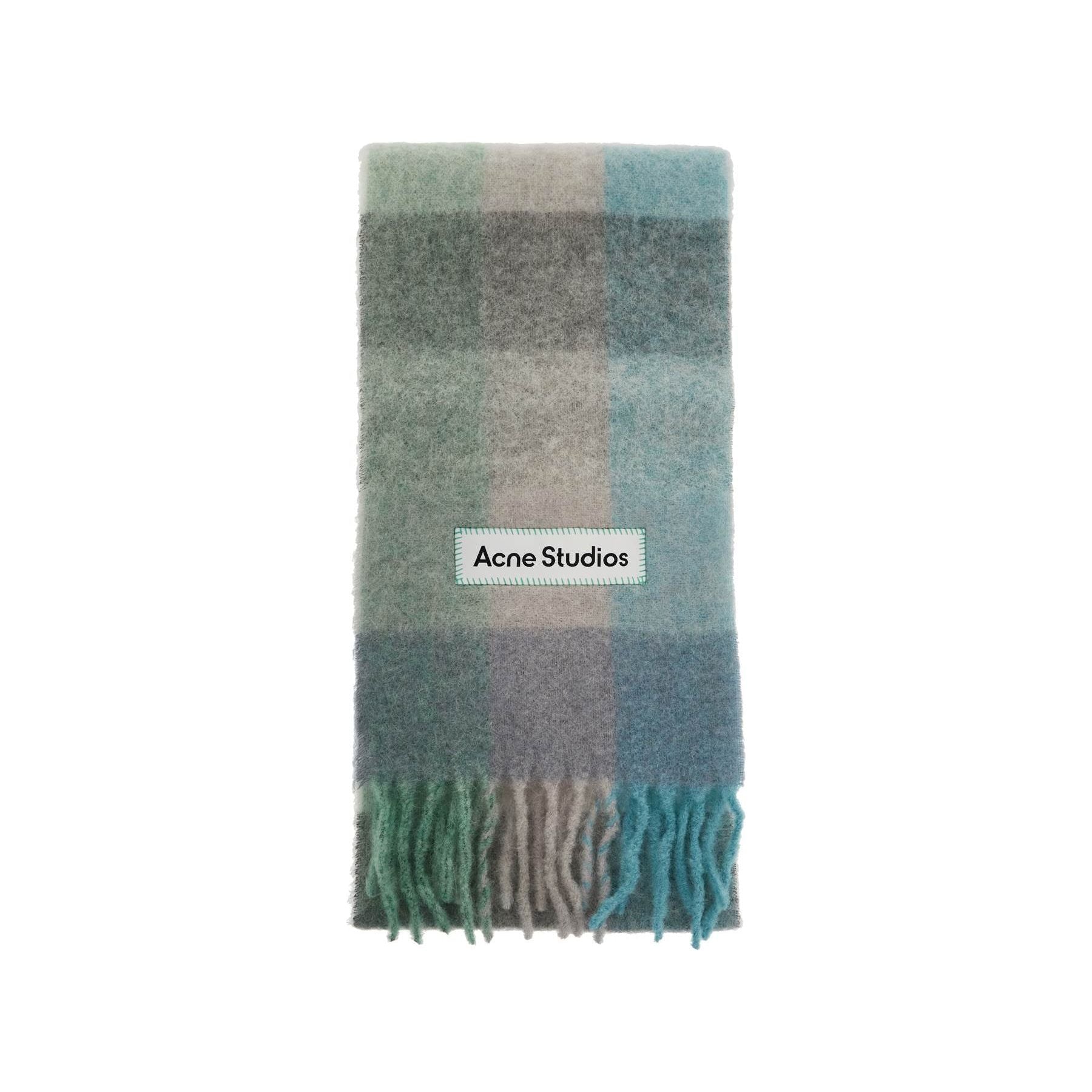 Checkered Mohair Scarf