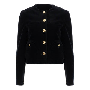 BLAZE MILANO-Shamo Cotton-Velvet Bolero Jacket -JOHN JULIA.