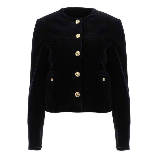 BLAZE MILANO-Shamo Cotton-Velvet Bolero Jacket -JOHN JULIA.