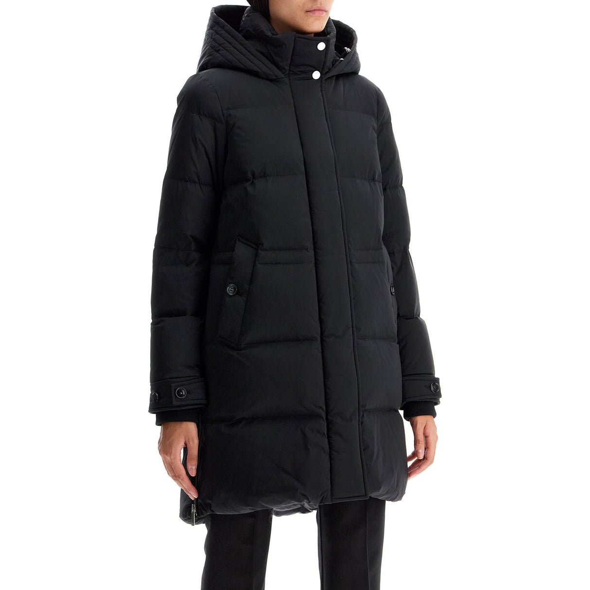 Quilted Midi Down Jacket