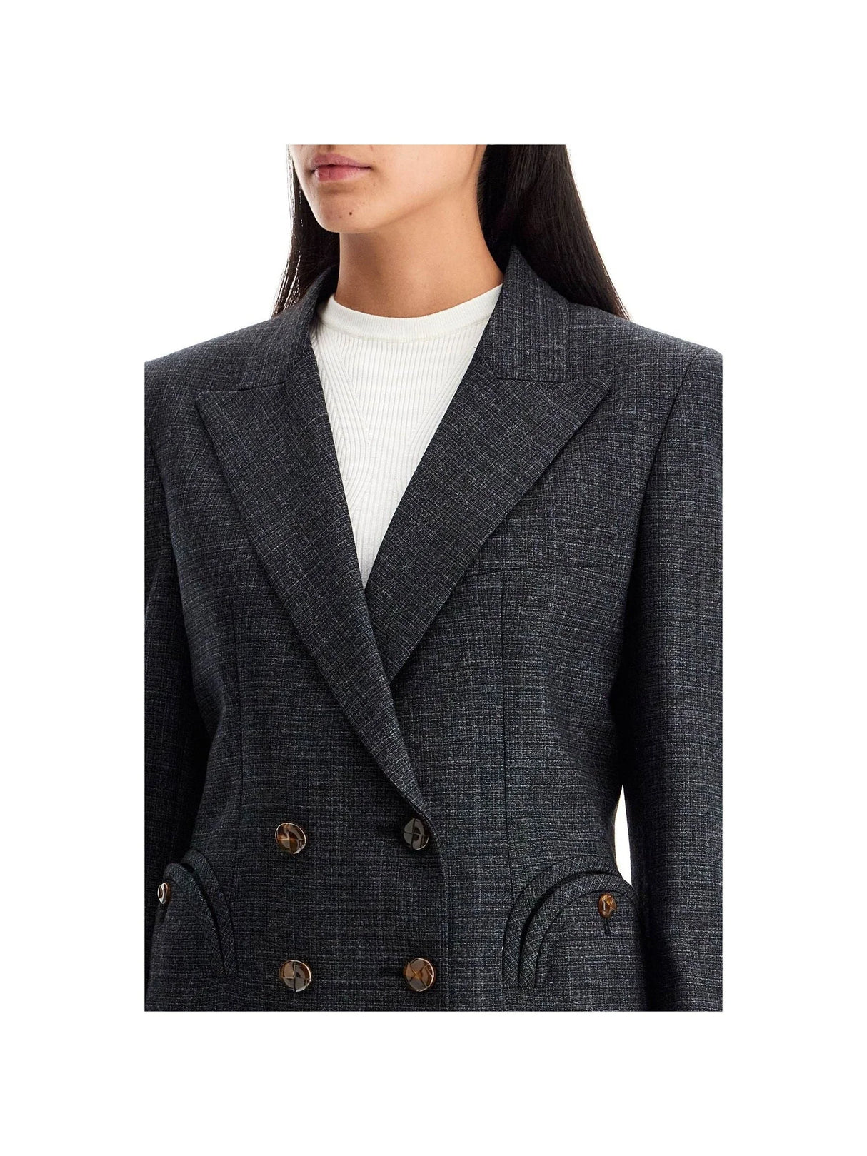 BLAZE MILANO-Hunley Double Breasted Wool Blazer -JOHN JULIA.