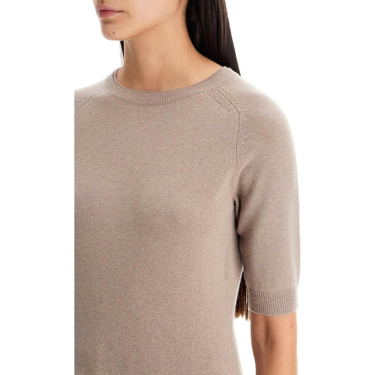 'Wool And Cashmere Knit Top 'C.