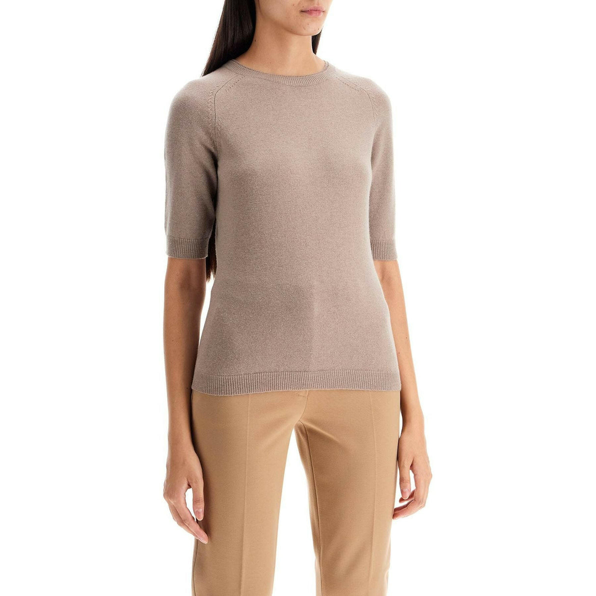 'Wool And Cashmere Knit Top 'C.