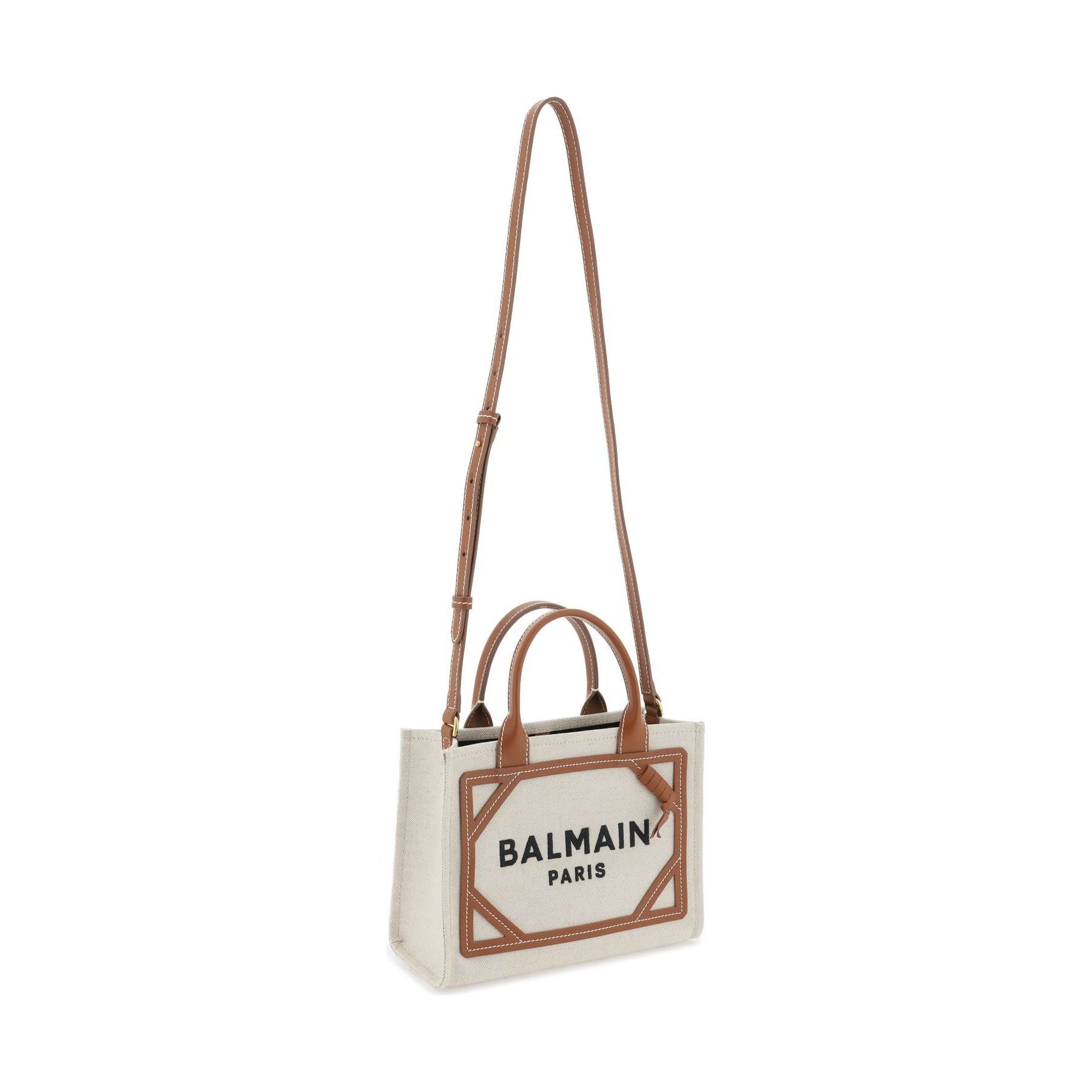 Canvas and Leather B-Army Tote Bag