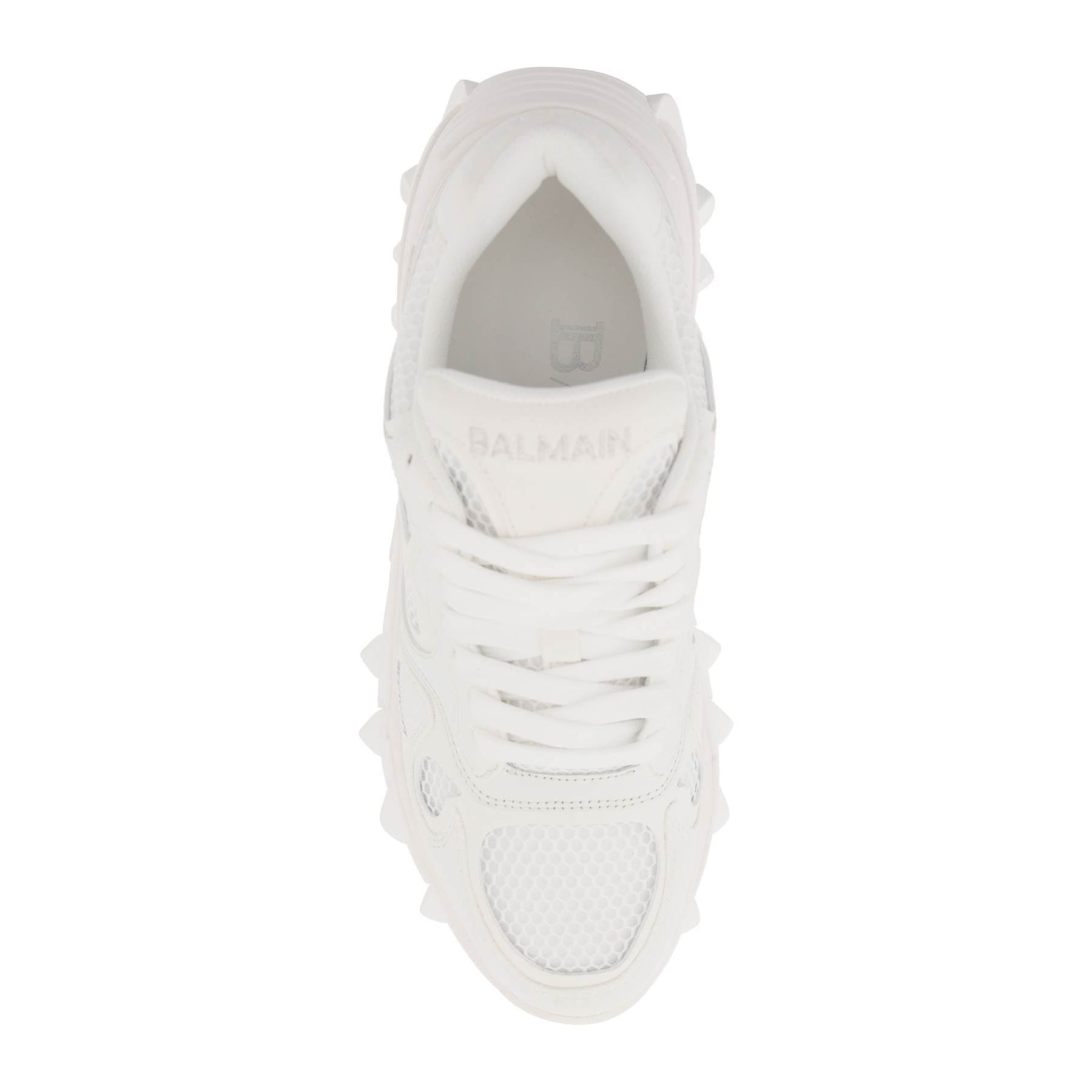 B-east Leather And Mesh Sneakers