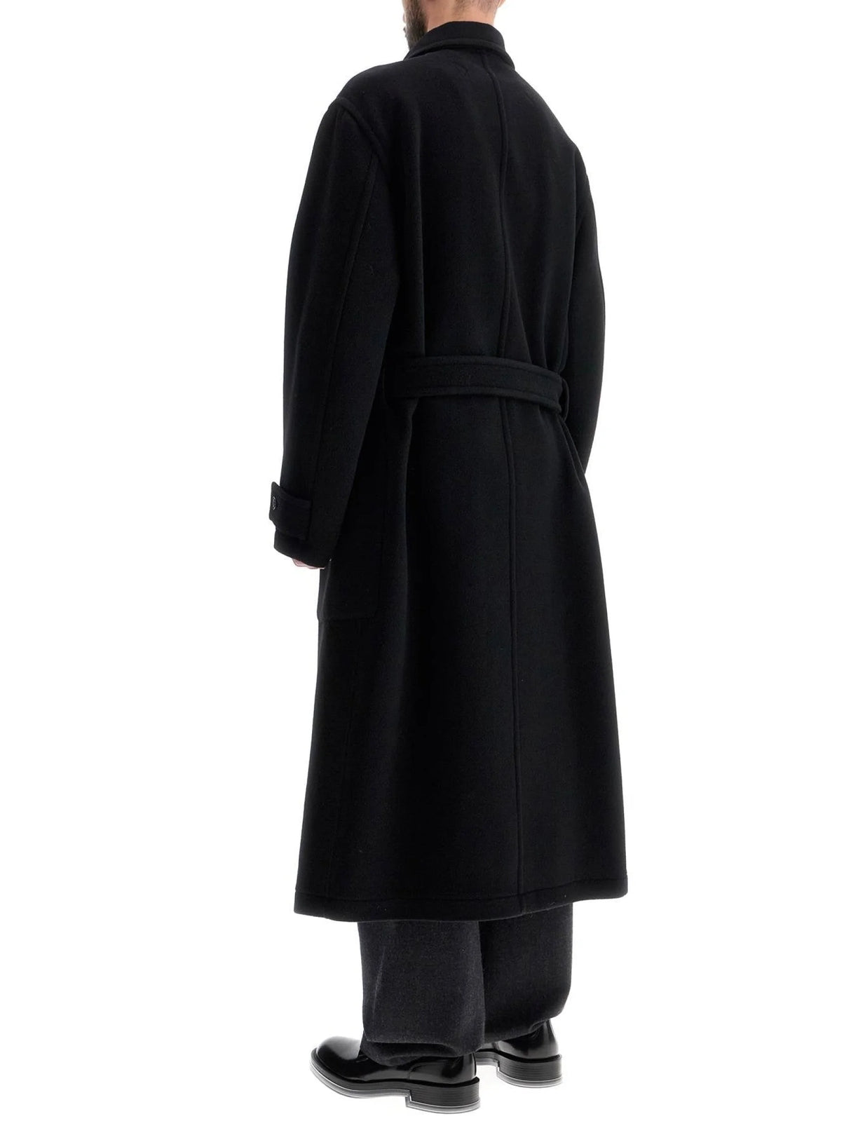 Unisex Double Wool Coat In