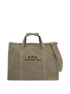 Récupération Geometric Canvas Tote Bag-A.P.C.-JOHN JULIA