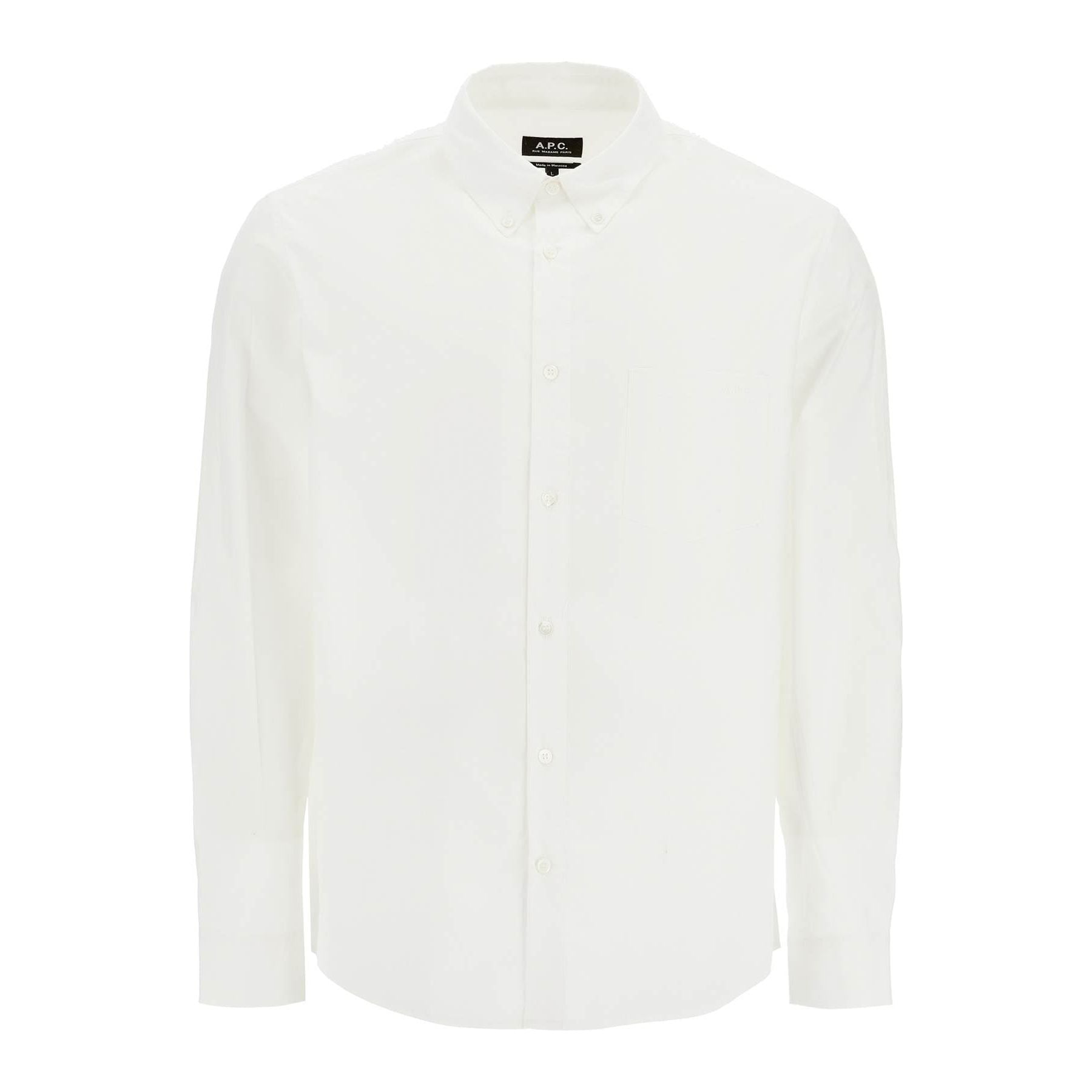 Cotton Poplin Edouard Button-Down Shirt