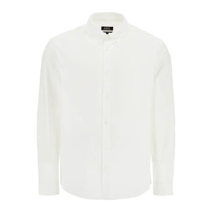 Cotton Poplin Edouard Button-Down Shirt