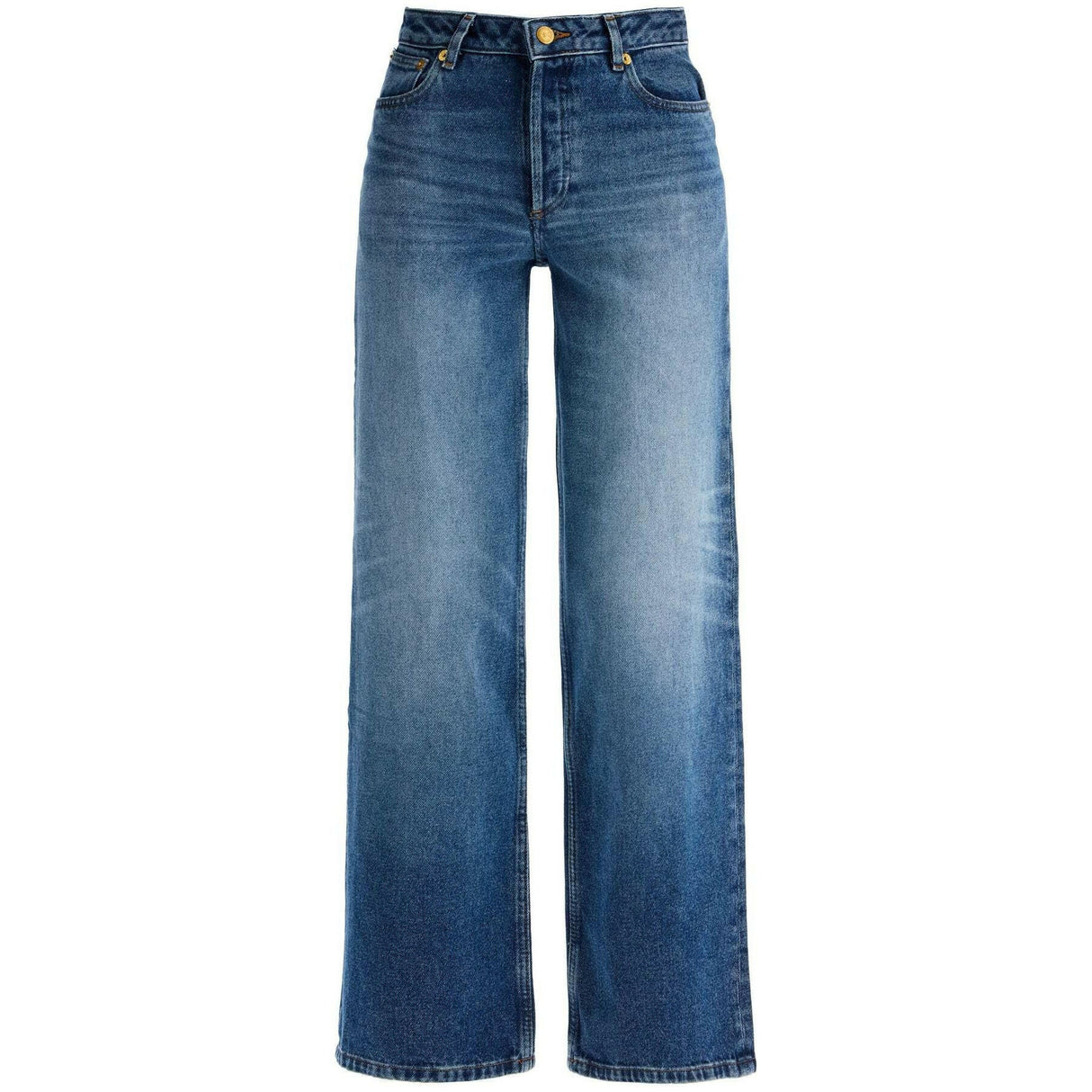 Organic Cotton Elisabeth Wide-Leg Jeans.