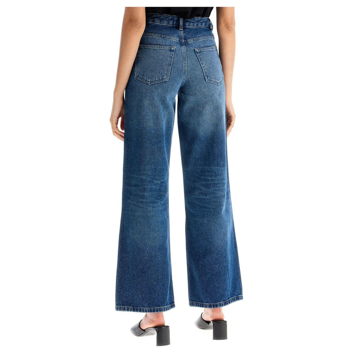 Organic Cotton Elisabeth Wide-Leg Jeans.