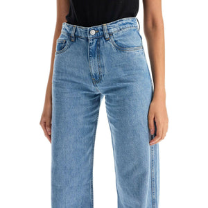 Wide Leg Vintage Wash Jeans.