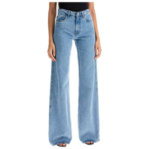 Wide Leg Vintage Wash Jeans.