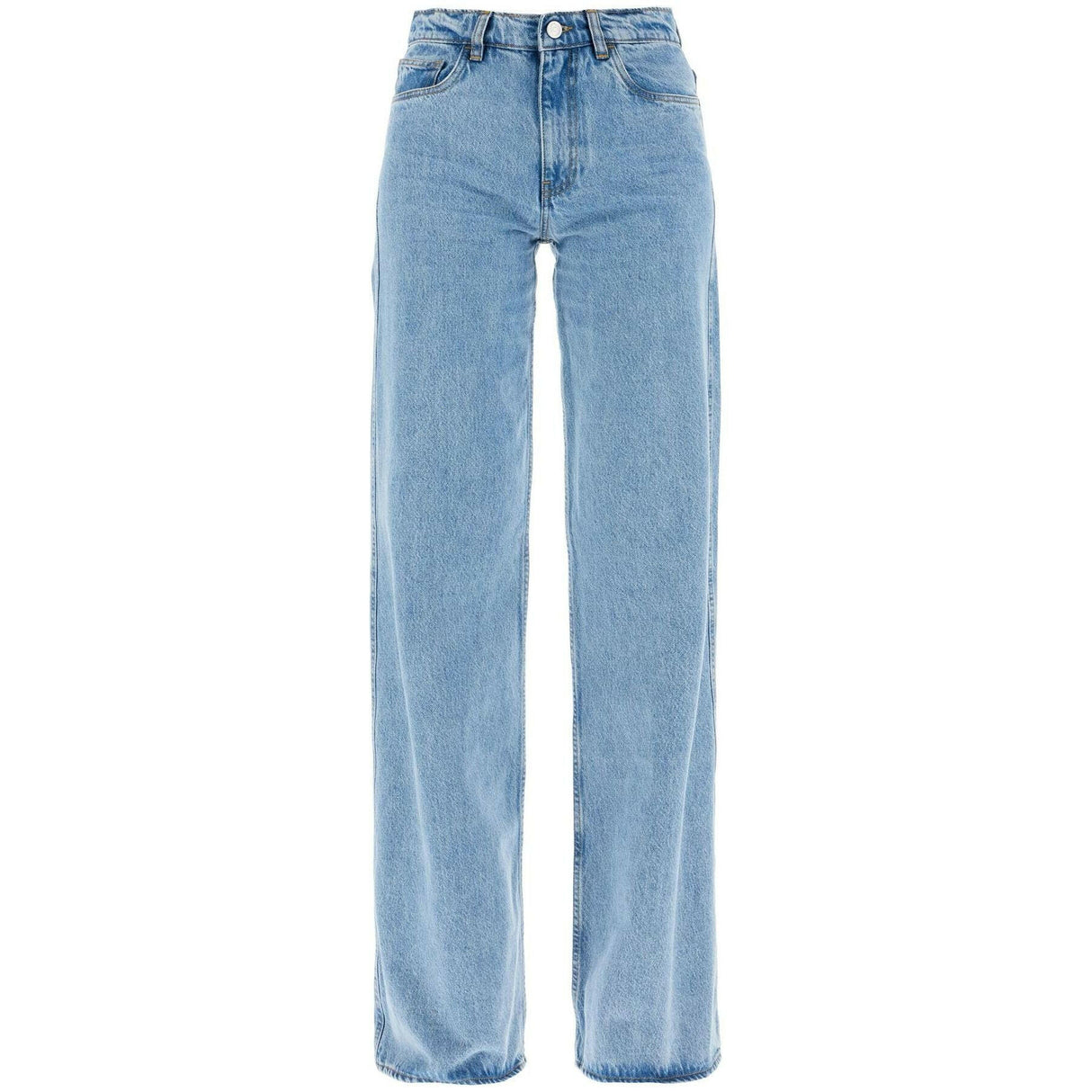 Wide Leg Vintage Wash Jeans.