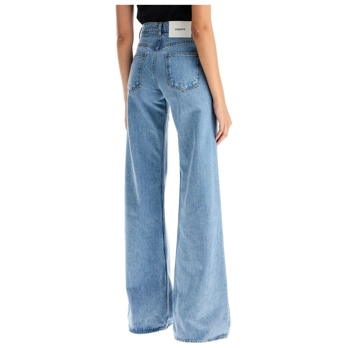 Wide Leg Vintage Wash Jeans.