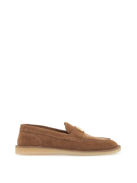 Moccasin Suede Loafers-Dolce & Gabbana-JOHN JULIA