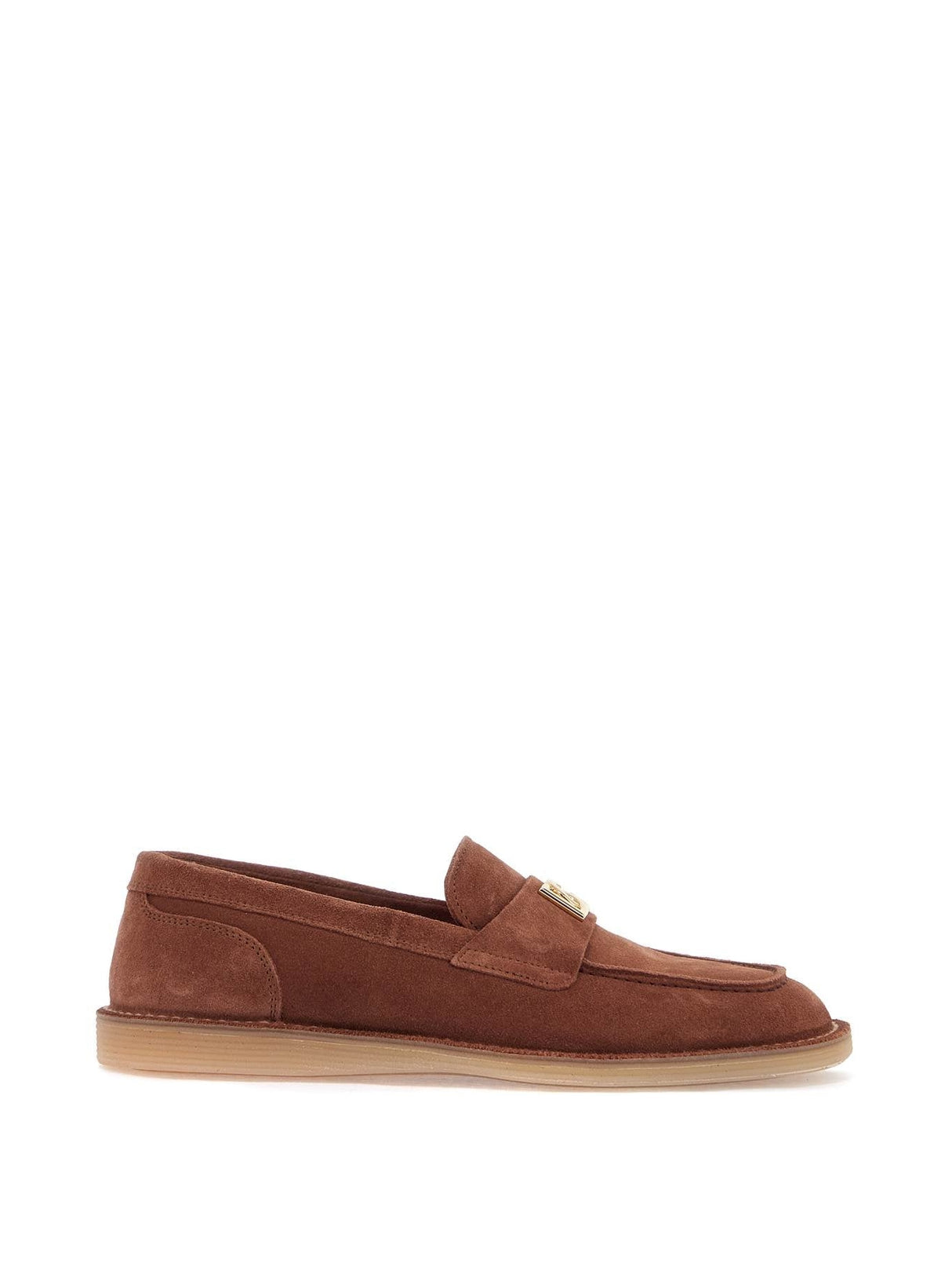 Moccasin Fringe Suede Loafers-Dolce & Gabbana-JOHN JULIA