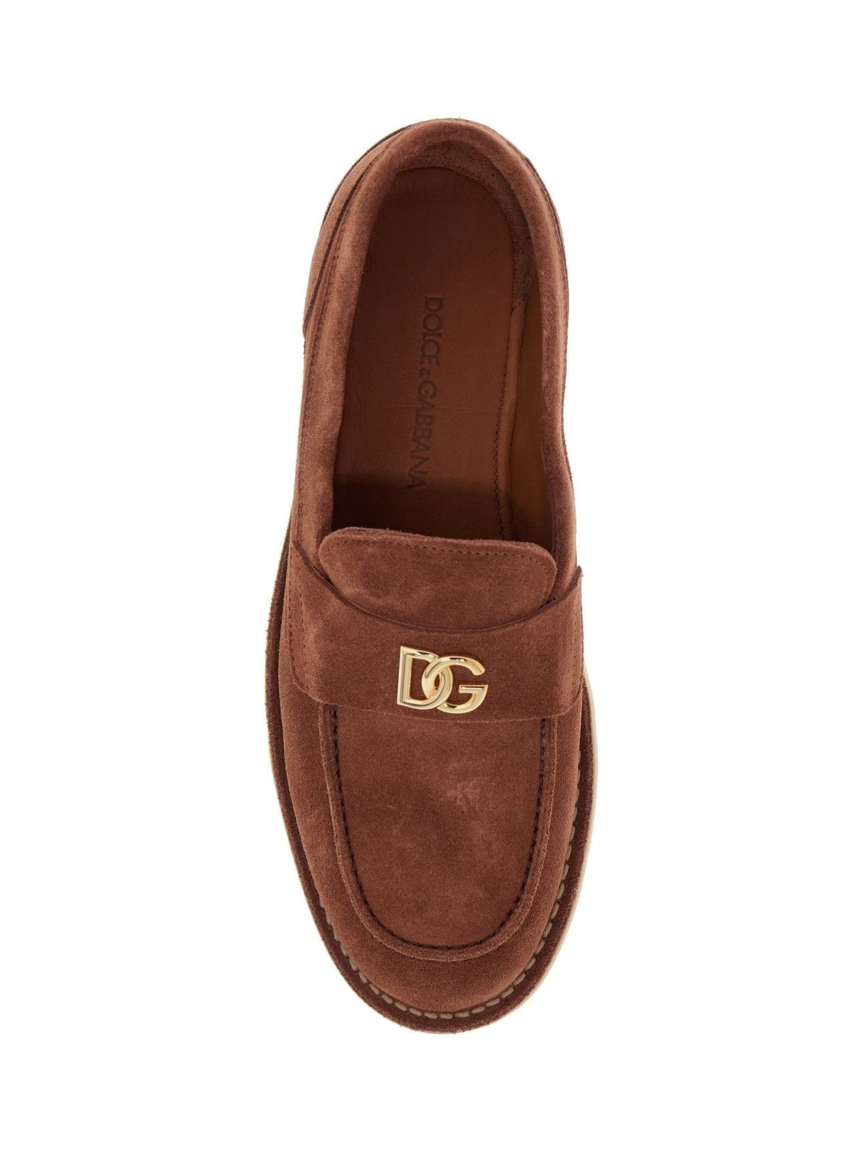 Moccasin Fringe Suede Loafers-Dolce & Gabbana-JOHN JULIA