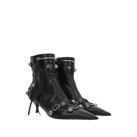 Cagole Ankle Boots in Arena Leather-BALENCIAGA-JOHN JULIA