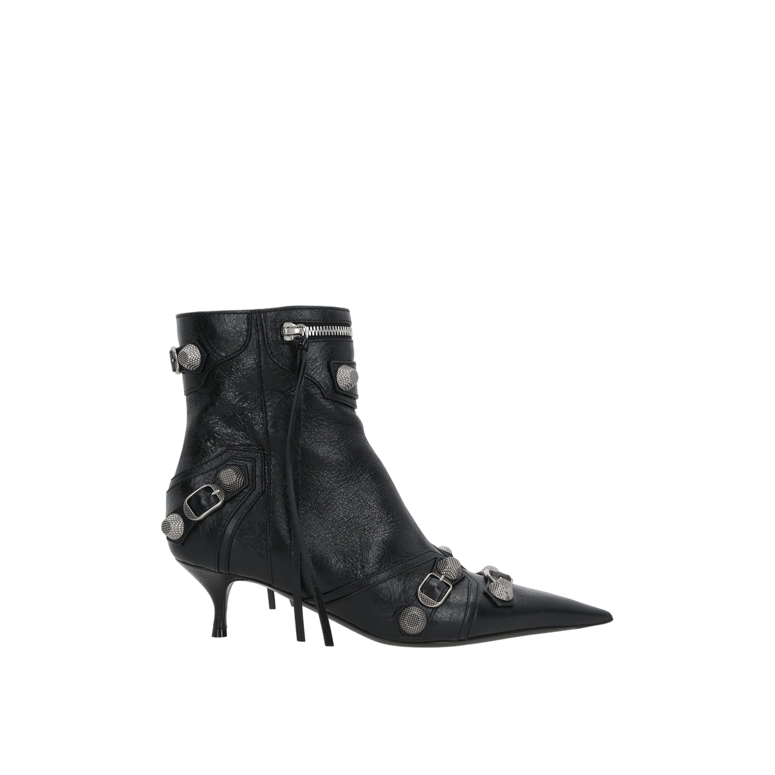 Cagole Ankle Boots in Arena Leather-BALENCIAGA-JOHN JULIA