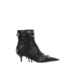 Cagole Ankle Boots in Arena Leather-BALENCIAGA-JOHN JULIA