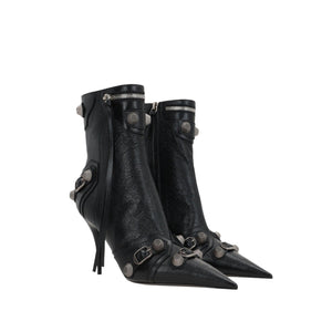 Cagole Leather Ankle Boots-BALENCIAGA-JOHN JULIA