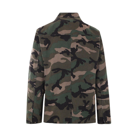 Camouflage Canvas Overshirt-VALENTINO GARAVANI-JOHN JULIA