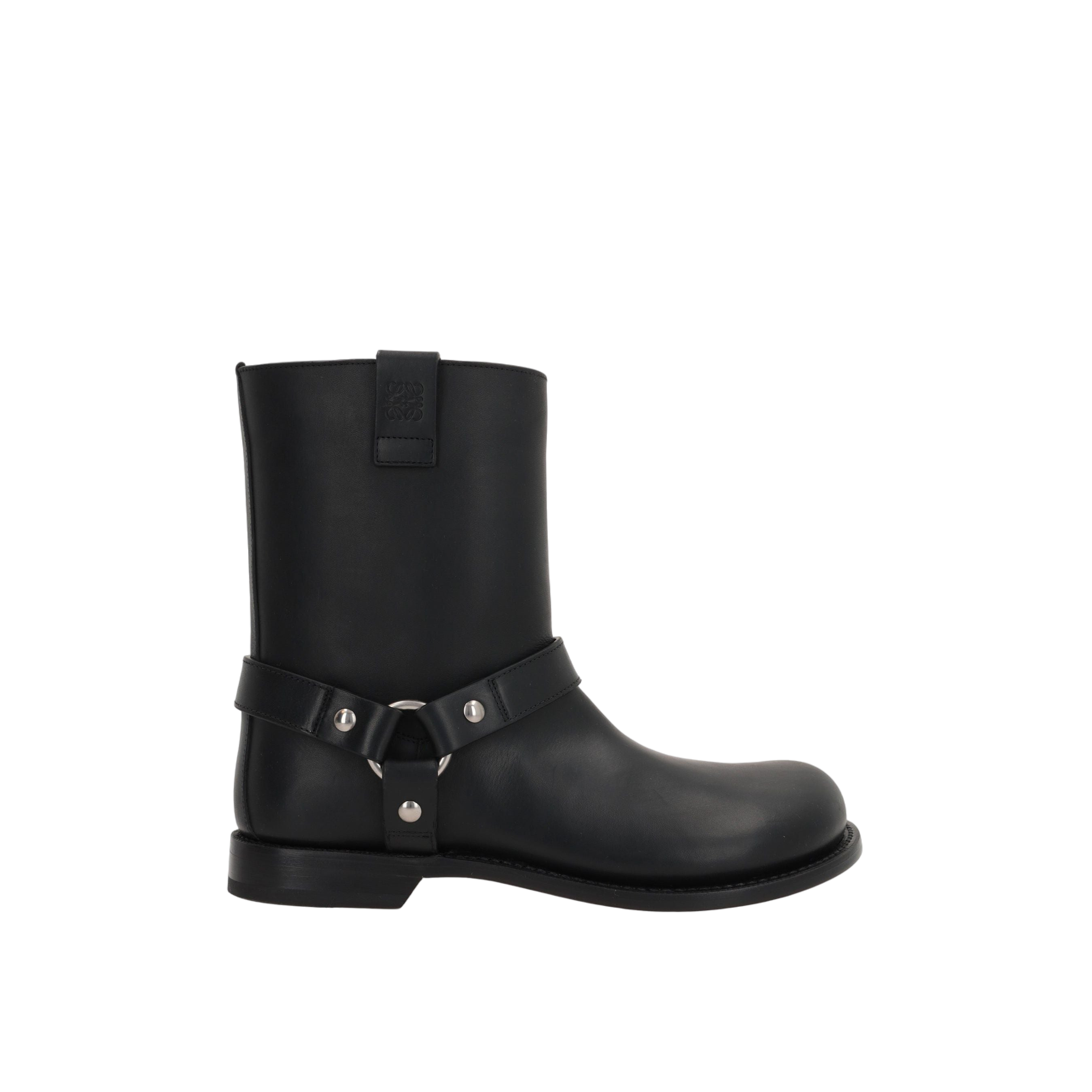 Campo Biker Smooth Leather Boots-LOEWE-JOHN JULIA