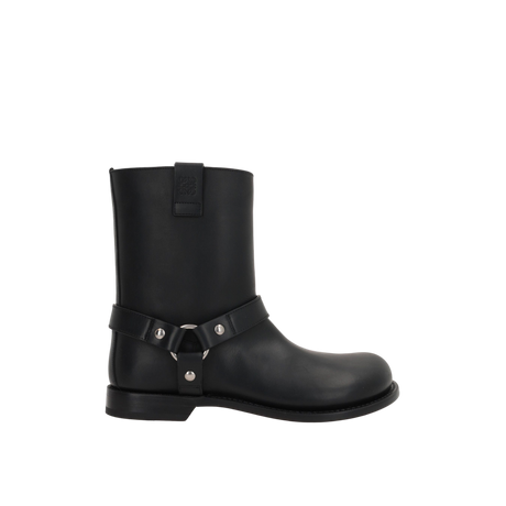 Campo Biker Smooth Leather Boots-LOEWE-JOHN JULIA