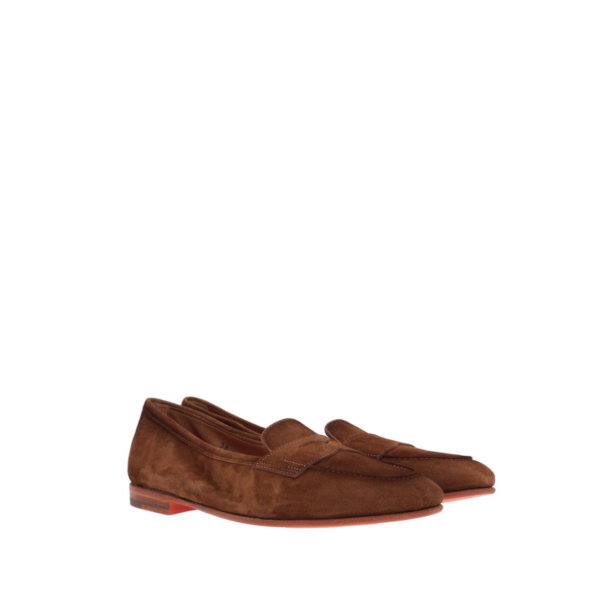 Carla Suede Penny Loafers-SANTONI-JOHN JULIA