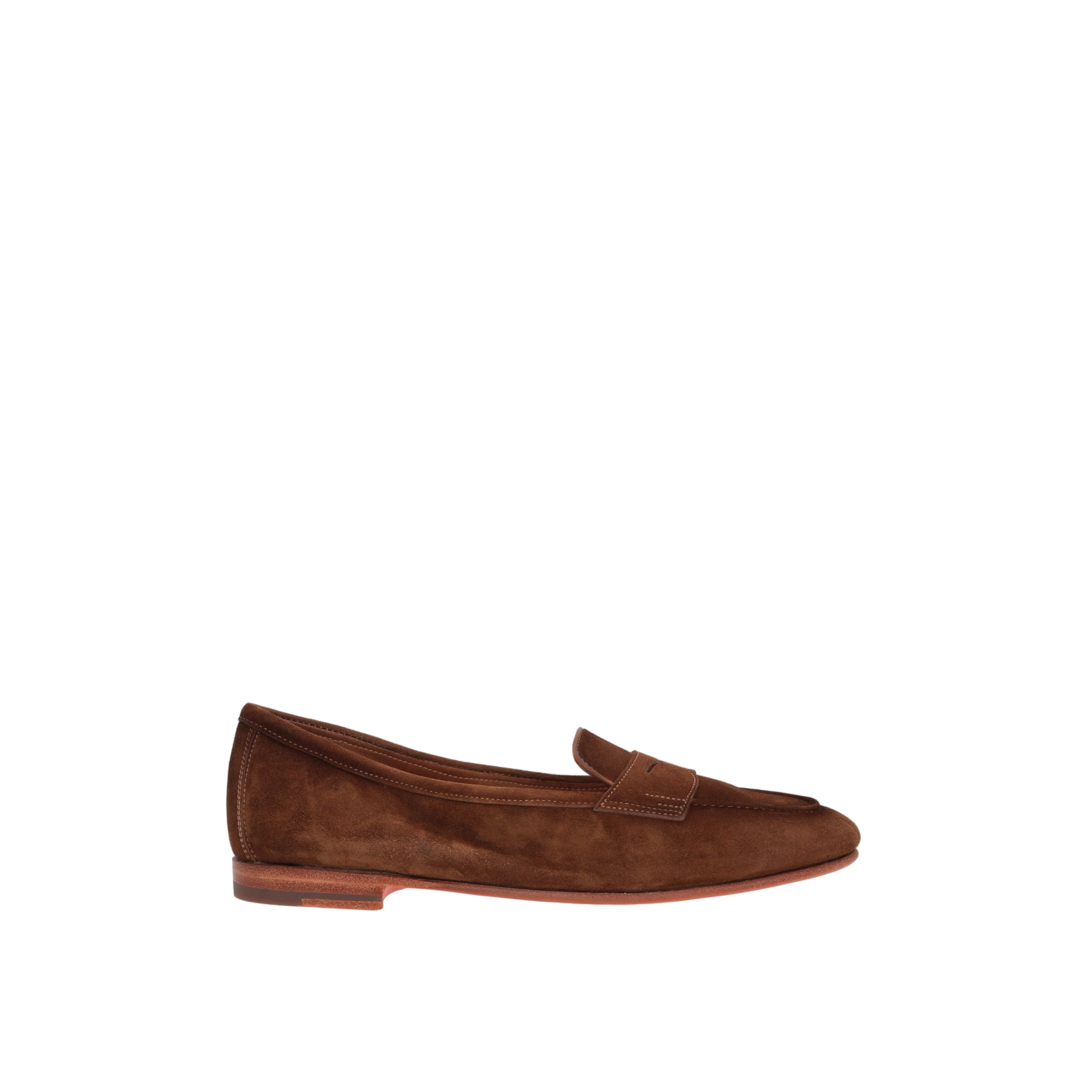 Carla Suede Penny Loafers-SANTONI-JOHN JULIA