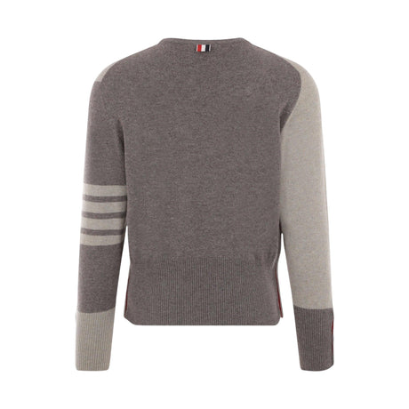 Cashmere 4bar Sweater-THOM BROWNE-JOHN JULIA