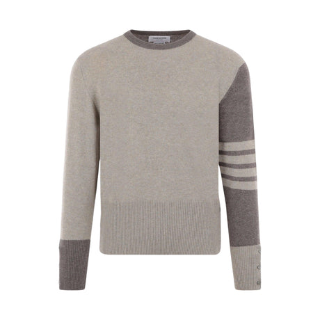 Cashmere 4bar Sweater-THOM BROWNE-JOHN JULIA