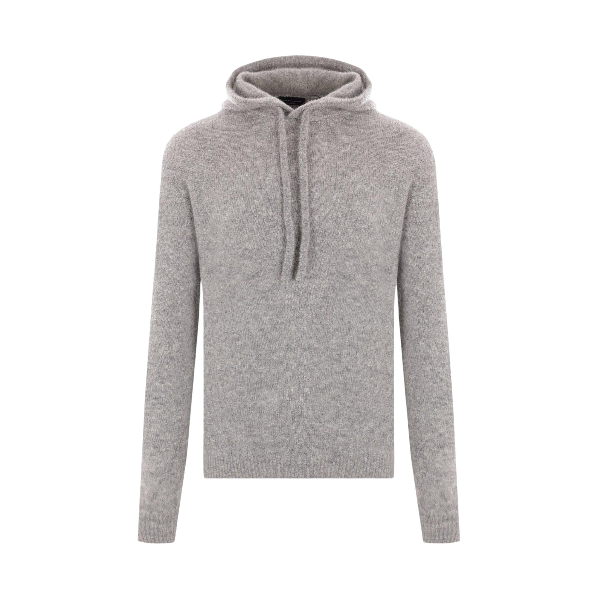 Cashmere and Silk Hooded Sweater-ROBERTO COLLINA-JOHN JULIA