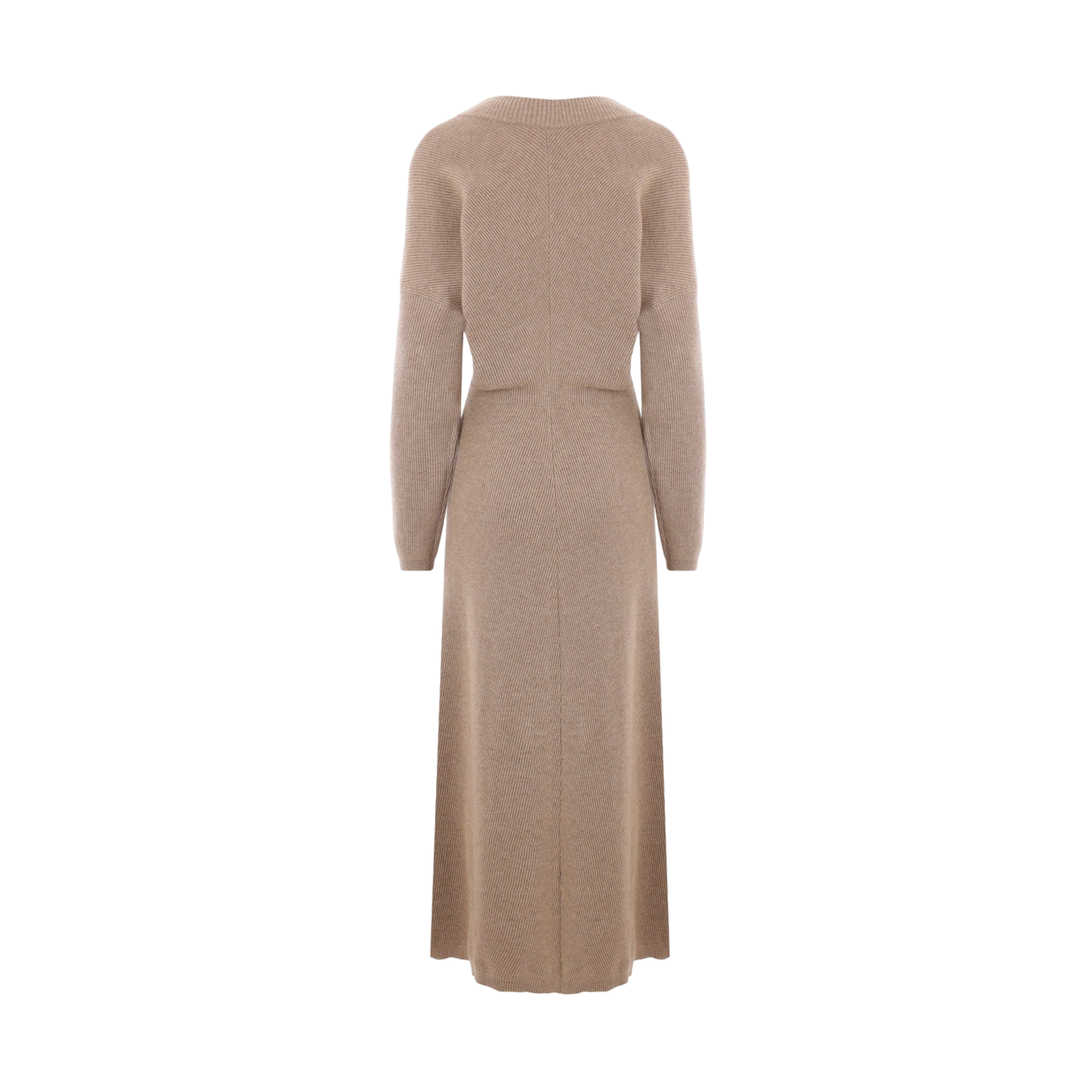 Cashmere Knit Long Dress-BRUNELLO CUCINELLI-JOHN JULIA