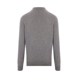 Cashmere Polo Sweater-BRUNELLO CUCINELLI-JOHN JULIA