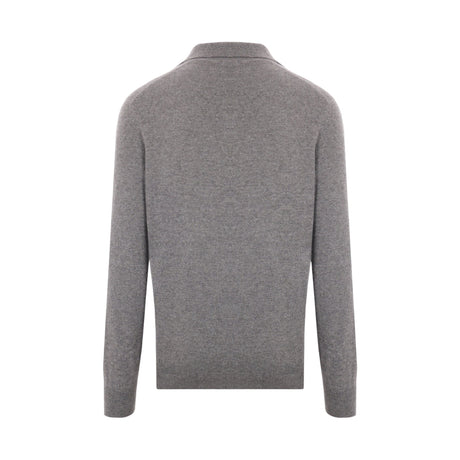 Cashmere Polo Sweater-BRUNELLO CUCINELLI-JOHN JULIA