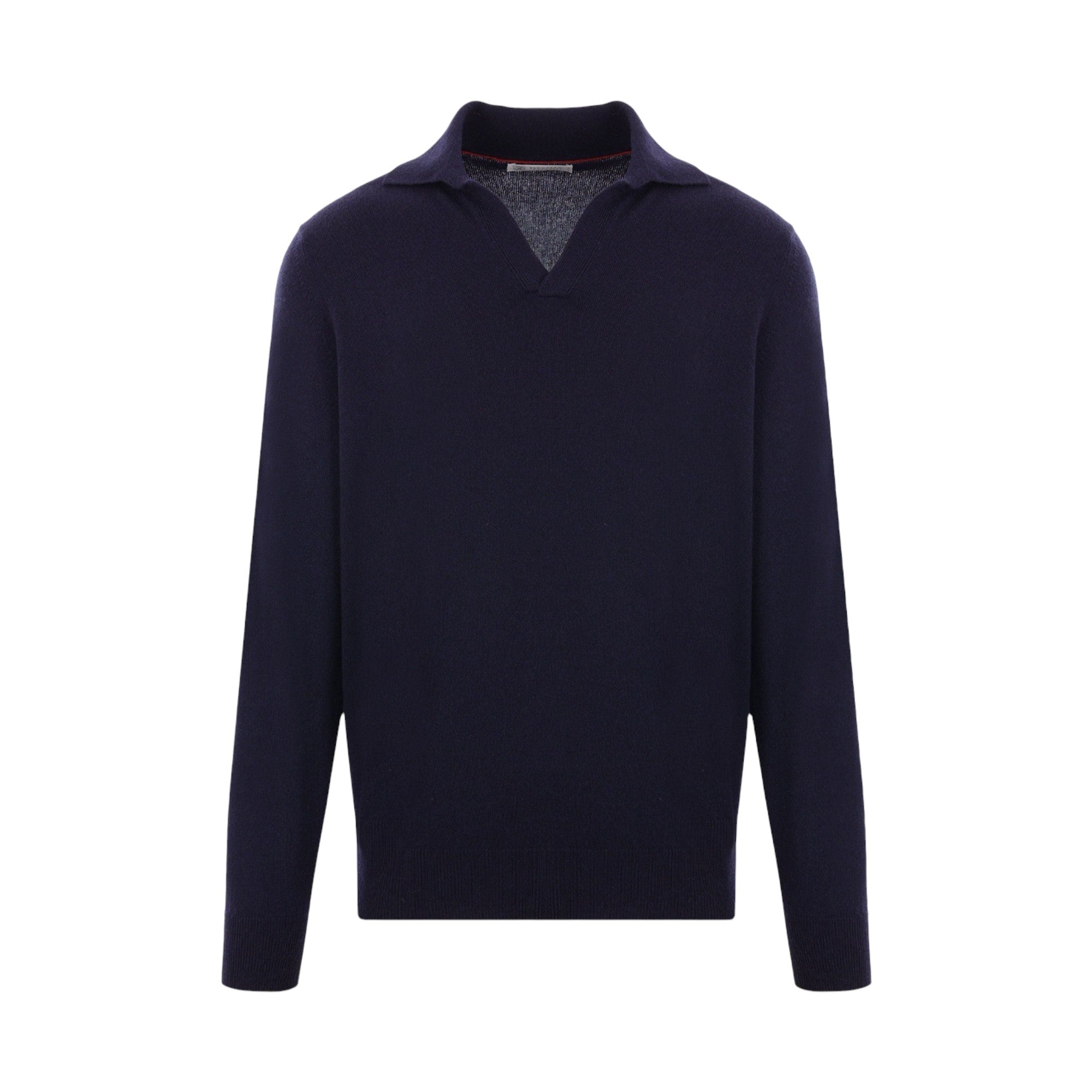 Cashmere Polo Sweater-BRUNELLO CUCINELLI-JOHN JULIA