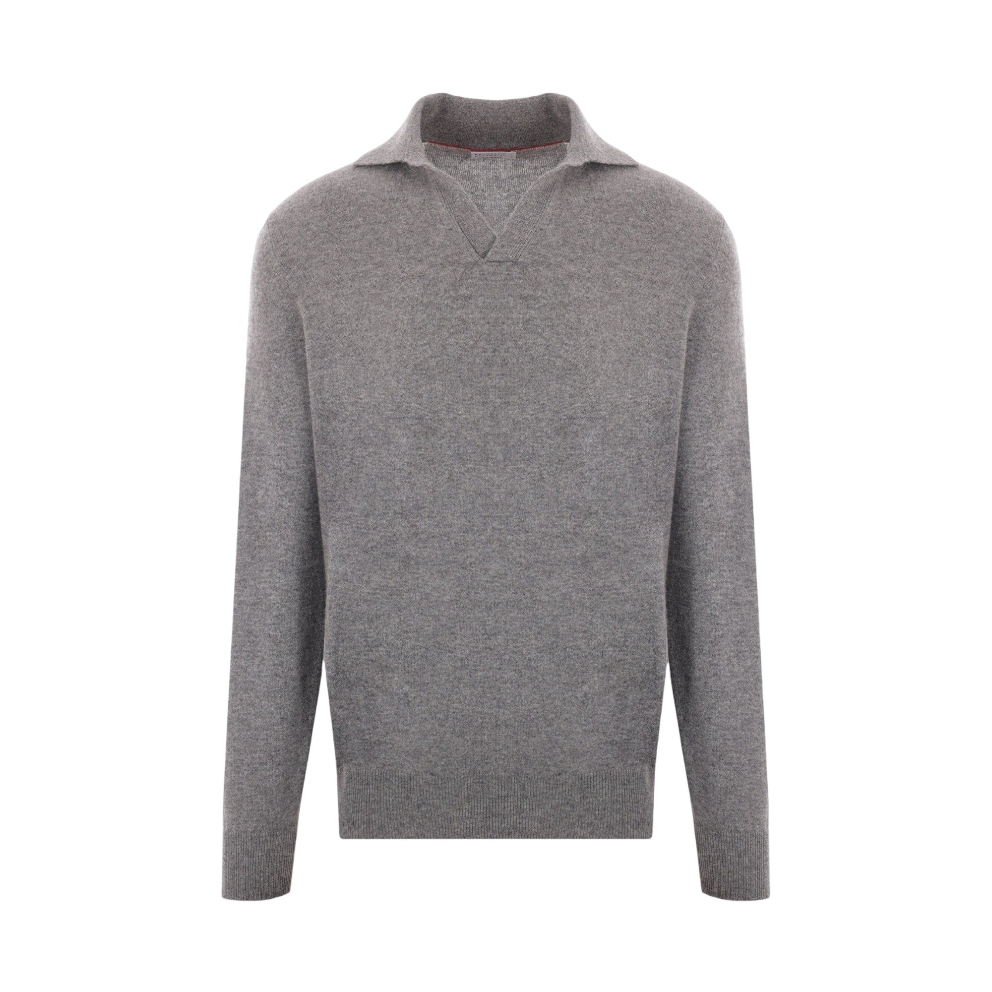 Cashmere Polo Sweater-BRUNELLO CUCINELLI-JOHN JULIA