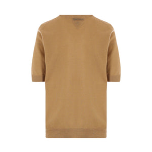 Cashmere Short-sleeved Sweater-PRADA-JOHN JULIA