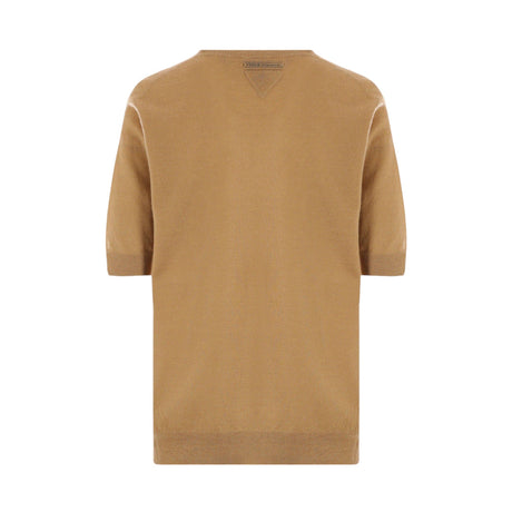 Cashmere Short-sleeved Sweater-PRADA-JOHN JULIA