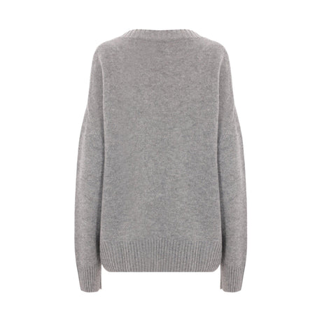 Cashmere V-Neck Sweater-ALLUDE-JOHN JULIA