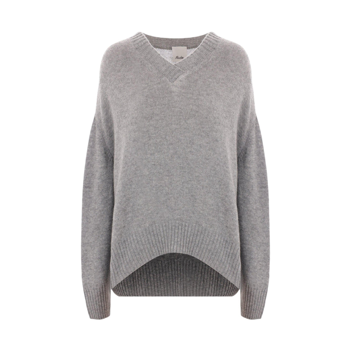 Cashmere V-Neck Sweater-ALLUDE-JOHN JULIA