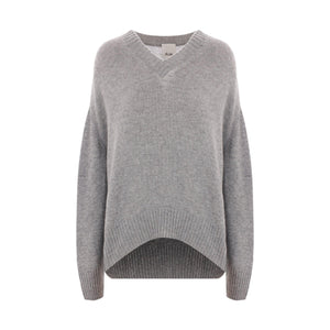 Cashmere V-Neck Sweater-ALLUDE-JOHN JULIA